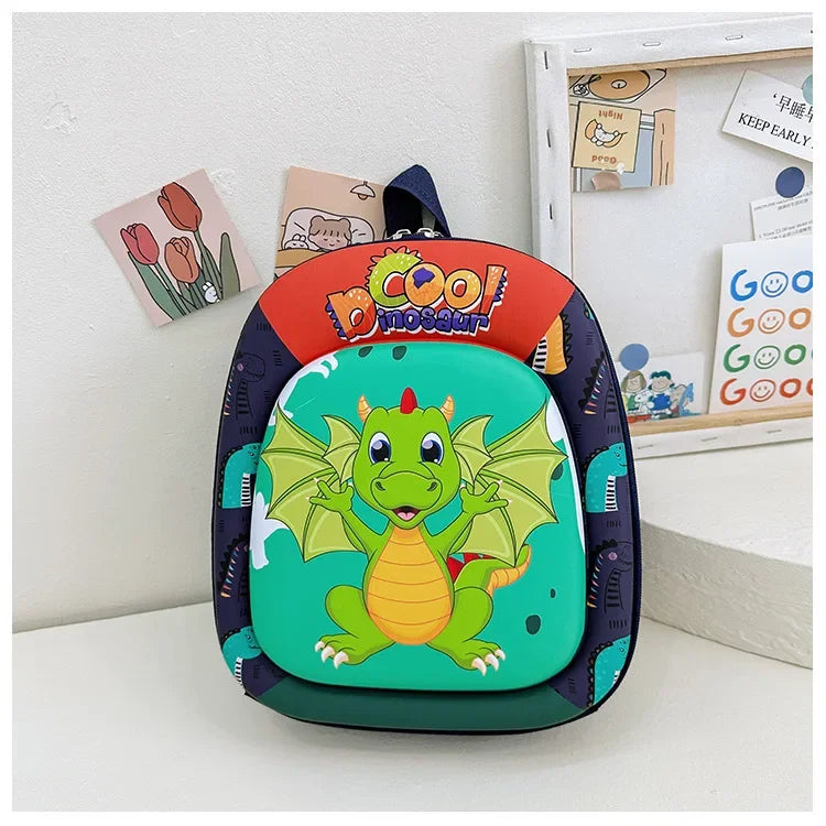 New children backpack kindergarten boys and girls cartoon animation hard shell small schoolbag small class backpack