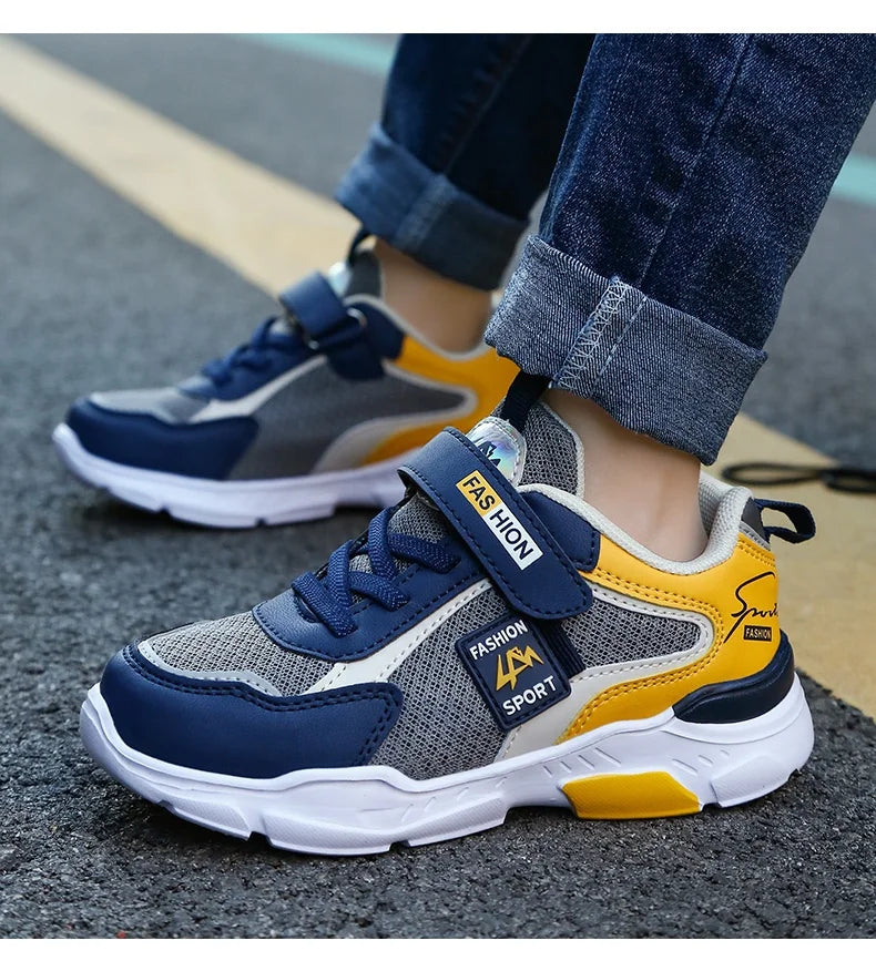 Children Sport Shoes Boys Fashion Mesh Breathable Casual Sneakers Lightweight Running Shoes Comfort
