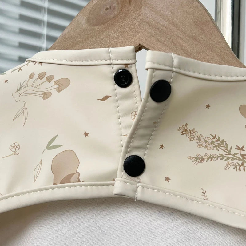 Cute Baby Bibs Toddler Baberos Bavoir Waterproof Long Sleeve Apron Cartoon Animals Children Feeding Smock Bib Baby Stuff 0-5Y