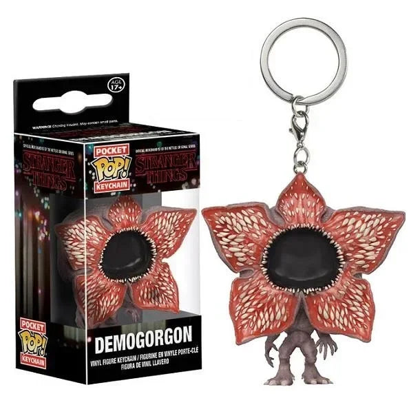 Funko Pop Pocket Pop Keychain Stranger Eleven Robin Barb Steve Dustin Key Ring Chain Model Toy Adults Children Gift Toys