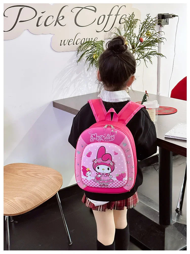 New children backpack kindergarten boys and girls cartoon animation hard shell small schoolbag small class backpack