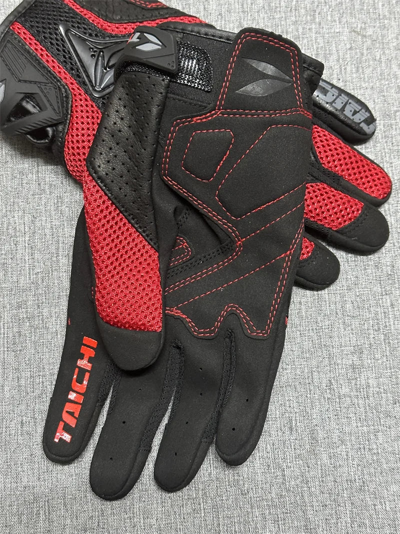 Motorcycle Gloves Genuine Leather Men's Motocross Racing Gloves RST390 391 Gloves Spring Autumn Touch Screen Guantes Moto