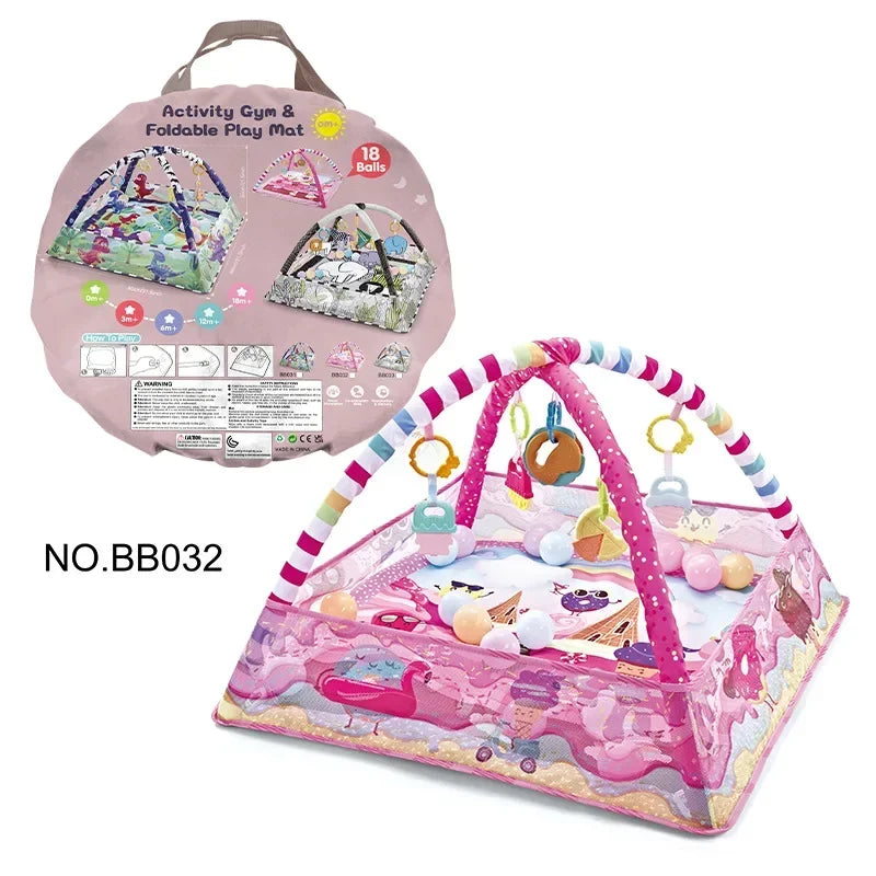 Multifunctional Fitness Frame For Children Educational Mat Crawling Blanket Infant Play Rug Kids Activity Mat Gym Baby Toys Gift