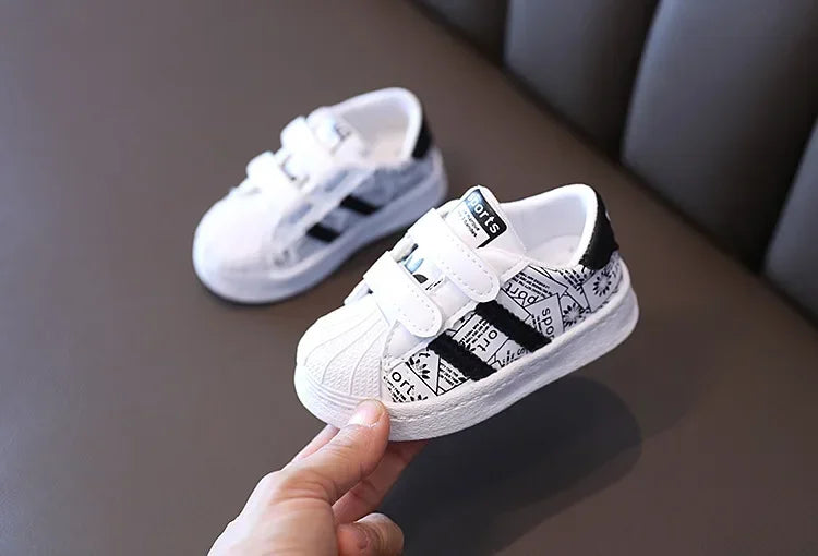 Kids Shoes for Baby Girls and Boys Anti-slip Soft Rubber Bottom Baby Sneaker Casual Flat Shoes Children Size 21-30