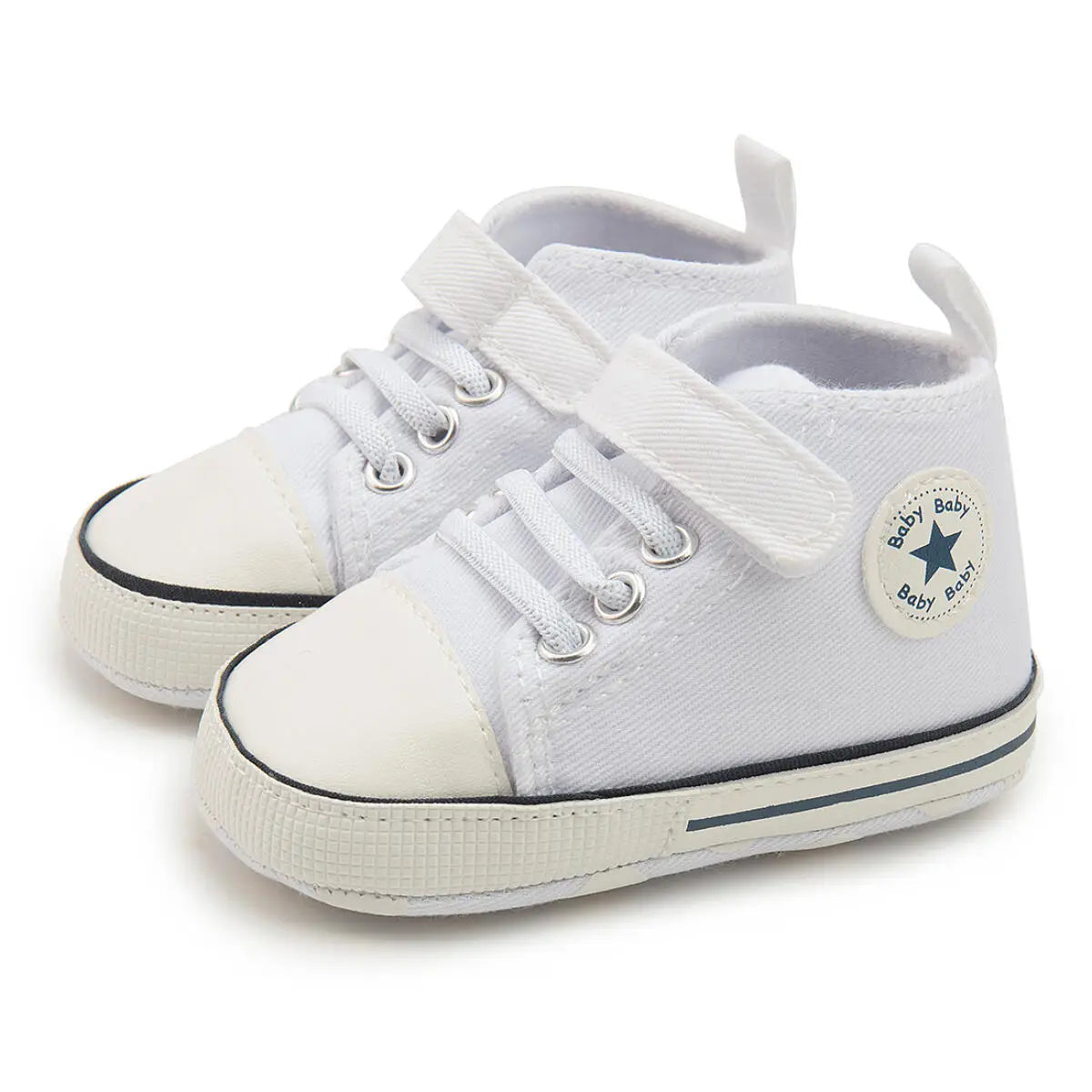 High Tops Baby Soccer First Walkers Classic Canvas Casual Sneakers Cotton Soft Anti-slip Sole Fashion Versatile Sports Style