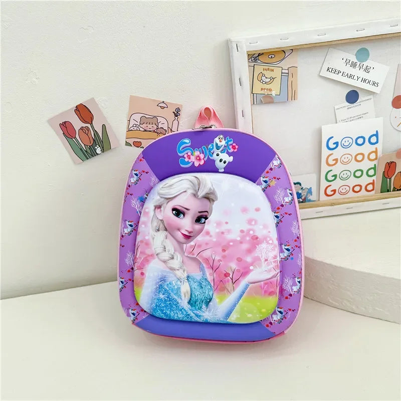 New children backpack kindergarten boys and girls cartoon animation hard shell small schoolbag small class backpack
