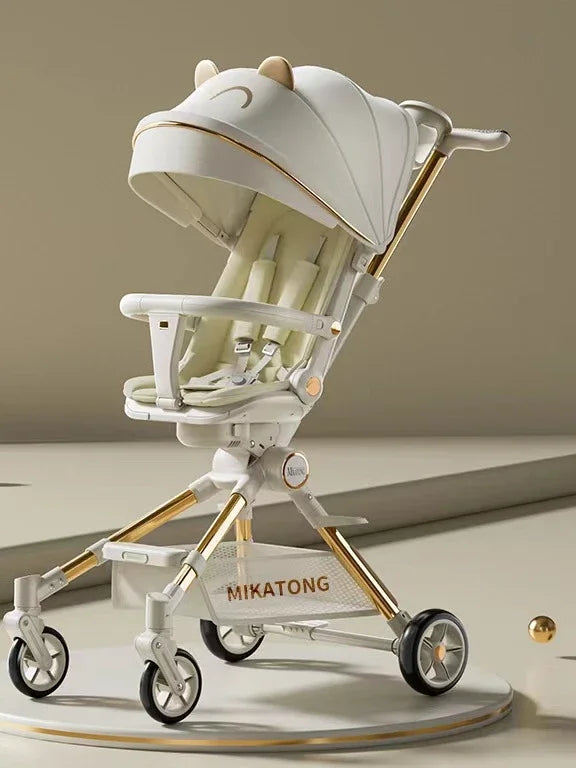 Lightweight High-view Baby Stroller Seat Can Be Rotated,Backrest Can Be Adjusted,Push Rod Can Be Adjusted Portable Baby Stroller