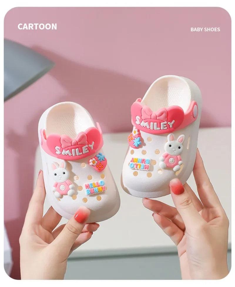 Slippers Baby Shoe Sandals Mules Breathable Boys Girls Sandals with Soft Sole for Indoor Outdoor Activities and Anti-Slip Design