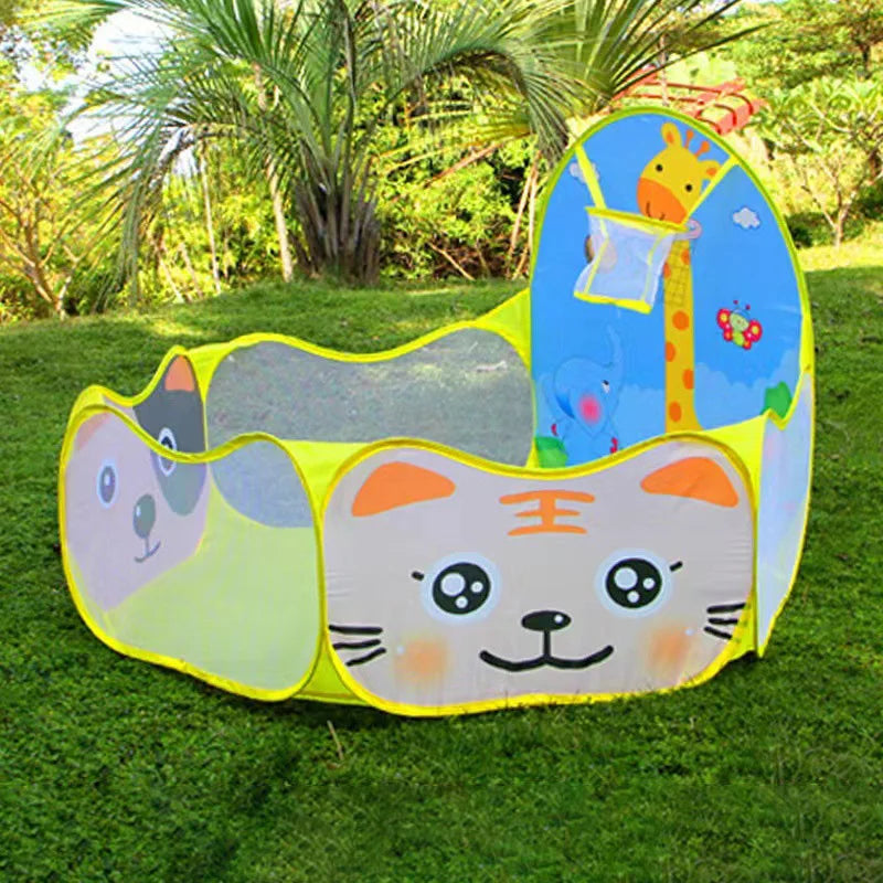 1.2M Portable Baby Pools Ball Pit Dry Pool Balls Cartoon Children's Pool Balls Outdoor Games Kids Playpen Ball Box Baby Pool