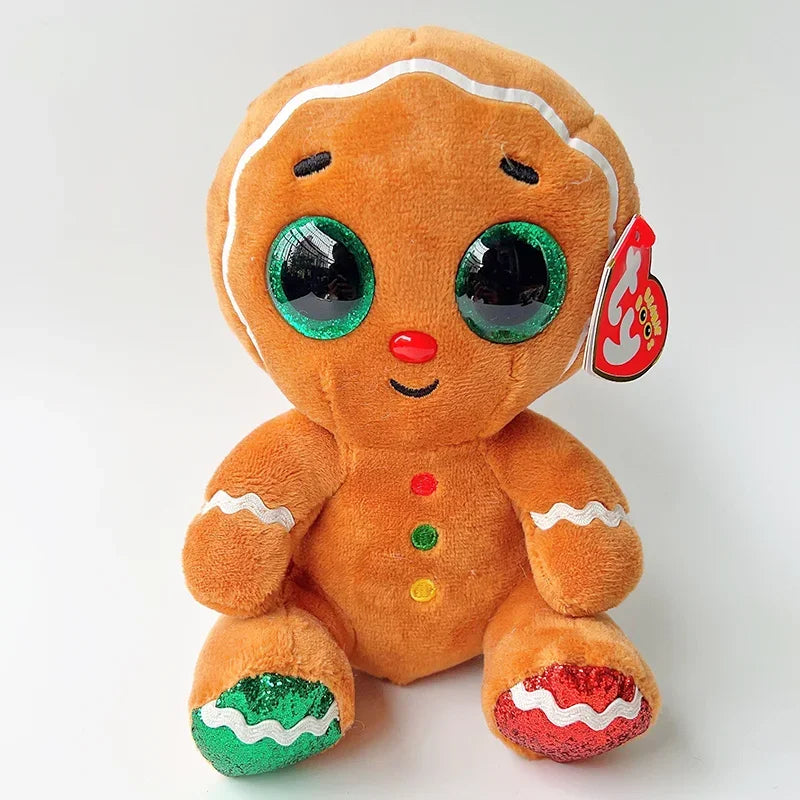 Ty Beanie Big Eyes Plush Animal Toy Unicorn Dolls Penguin Dog Owl Giraffe Ladybug Kangaroo Koala Cat Kids Christmas Gift 15cm