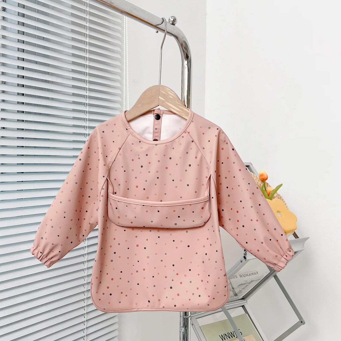 Cute Baby Bibs Toddler Baberos Bavoir Waterproof Long Sleeve Apron Cartoon Animals Children Feeding Smock Bib Baby Stuff 0-5Y
