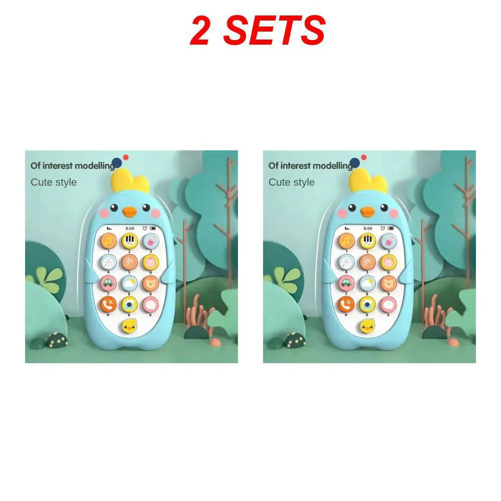 1/2PCS Baby Phone Toy Mobile Telephone Early Educational Learning Machine Kids Gifts Music Sound Machine Electronic Newborn Baby
