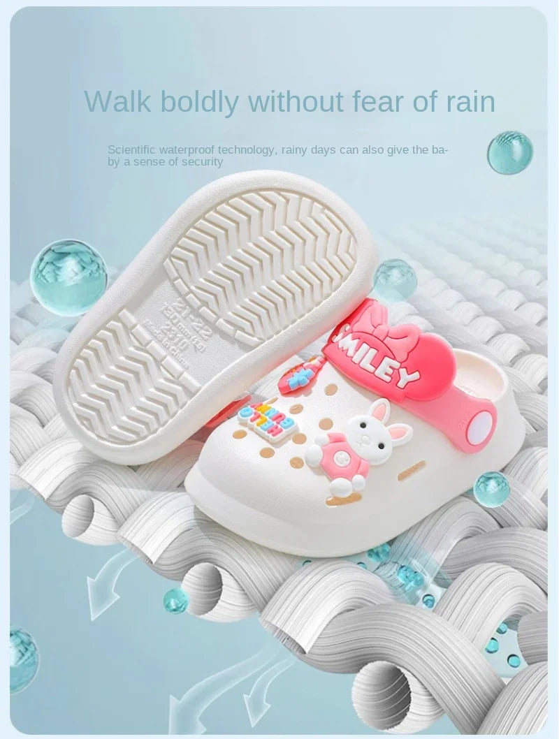 Slippers Baby Shoe Sandals Mules Breathable Boys Girls Sandals with Soft Sole for Indoor Outdoor Activities and Anti-Slip Design