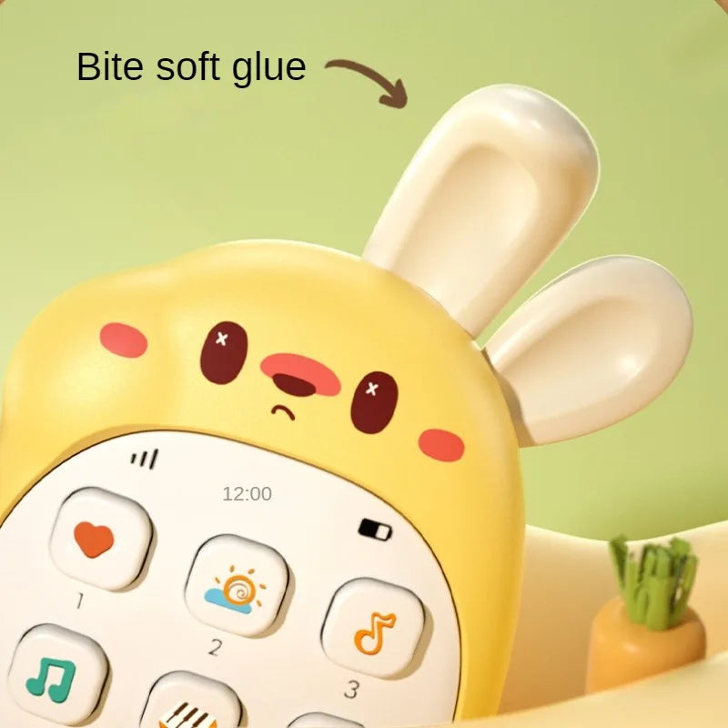 Simulation Baby Phone Music Sound Telephone Sleeping Soothing Early Educational Montessori Toys for Toddler Fake Phone for Kids