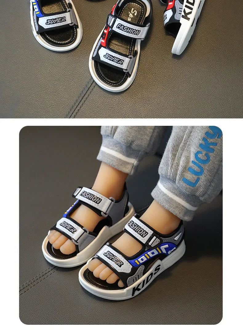 sandalias Boy Fashion Child Sandals Summer Children's Sneakers Anti Slip Soft Sole Casual Beach Shoes Kid Shoes zapatos niña