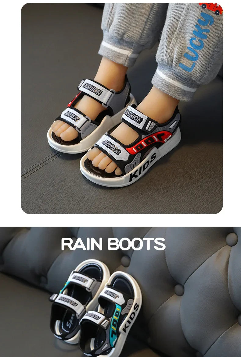 sandalias Boy Fashion Child Sandals Summer Children's Sneakers Anti Slip Soft Sole Casual Beach Shoes Kid Shoes zapatos niña