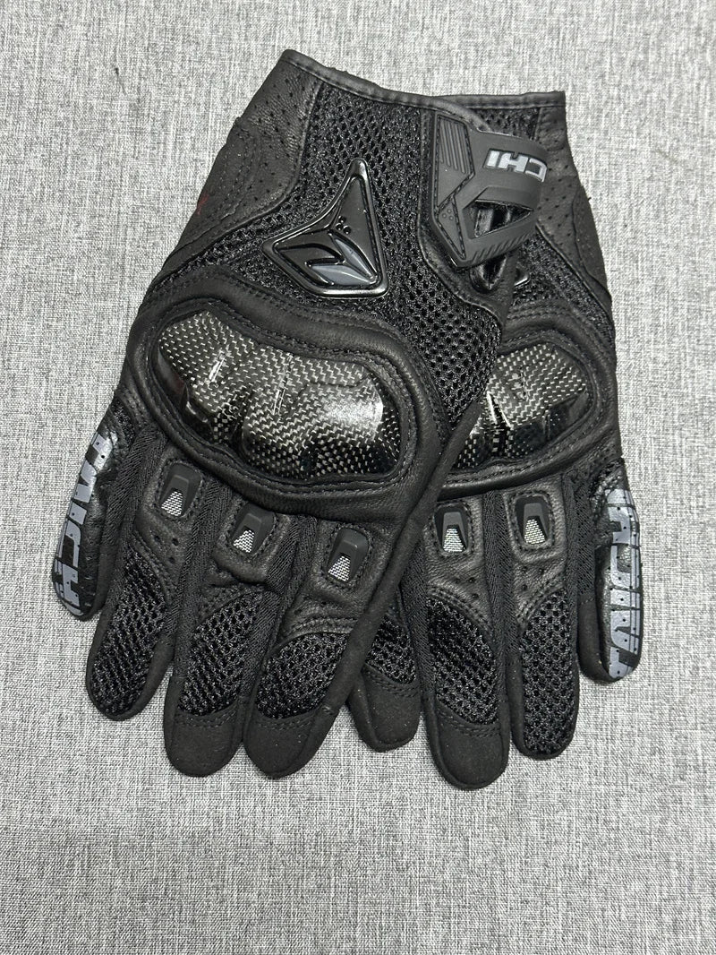 Motorcycle Gloves Genuine Leather Men's Motocross Racing Gloves RST390 391 Gloves Spring Autumn Touch Screen Guantes Moto