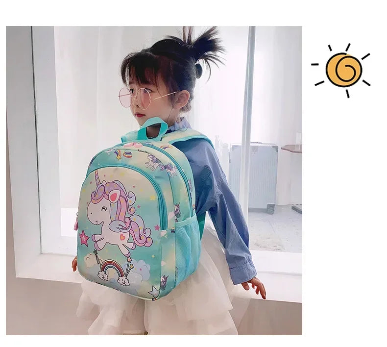 Kindergarten Students Schoolbag Cartoon Cute Unicorn Girl Backpack Fashion Foreign Trade Large Capacity Backpack