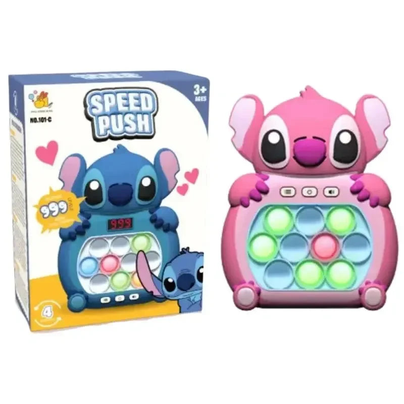 New Kuromi Quick Push Game Pop up Fidget Bubble Electronic Pop it Pro Game Light Stress Relief Toy Adult and Children's Gift Box