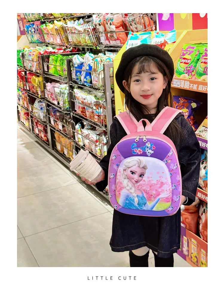 New children backpack kindergarten boys and girls cartoon animation hard shell small schoolbag small class backpack