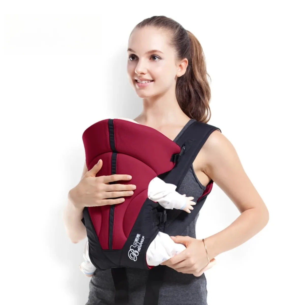 Wrap Front Carry 3 in 1 Kangaroo Pouch Sling Hipseat Infant Carriers