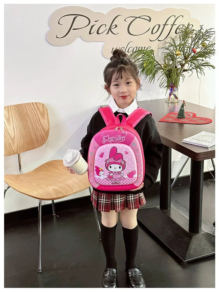 New children backpack kindergarten boys and girls cartoon animation hard shell small schoolbag small class backpack