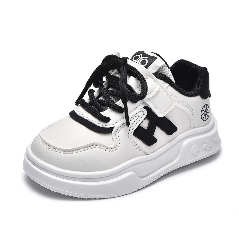 Kids Basketball Shoes Comfortable Non-slip Students Running Shoes Soft Sole 2025 New Boys Girls Sports Shoes Hook&loop Trendy
