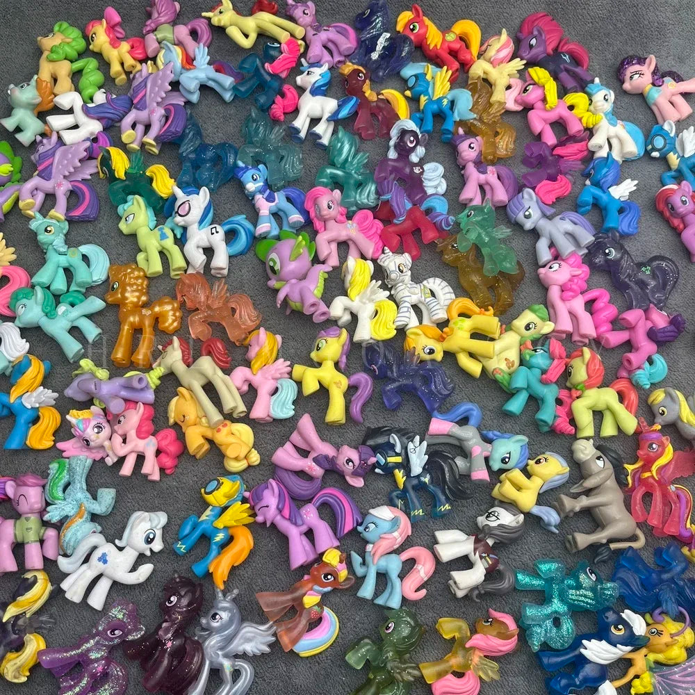 Original Multiple Styles 4-6cm Mini Pet Doll Classic Cartoon Anime Movies Mermaids Unicorn Dolls Girls Holiday Gift Toys