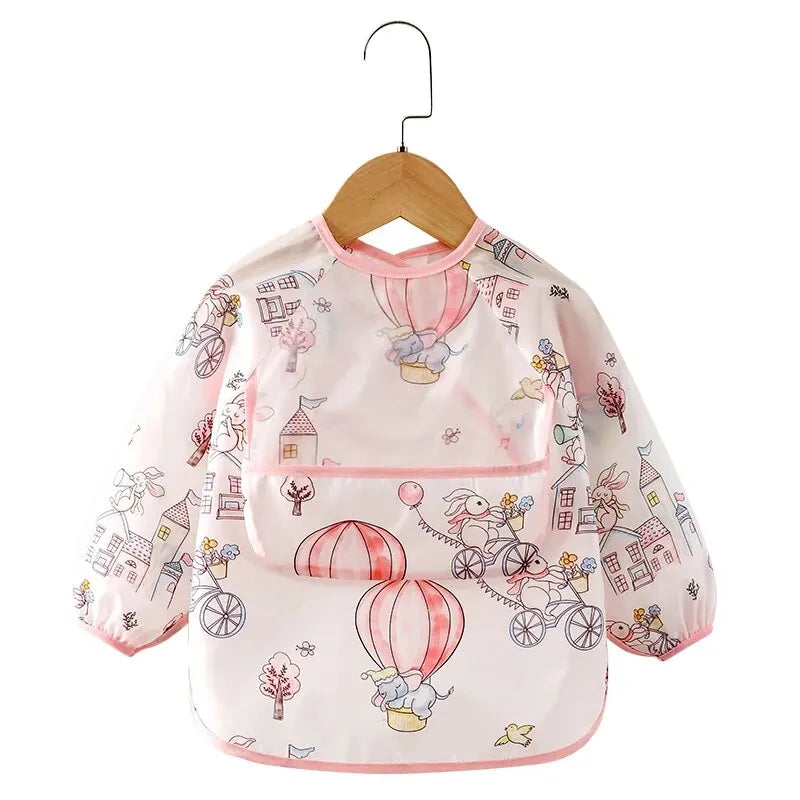 Baby Bibs Overalls Feeding Bib Waterproof and Dirt-proof Spring and Autumn Girl Treasure Boy Baby Protect Baby Bibs Baby Items