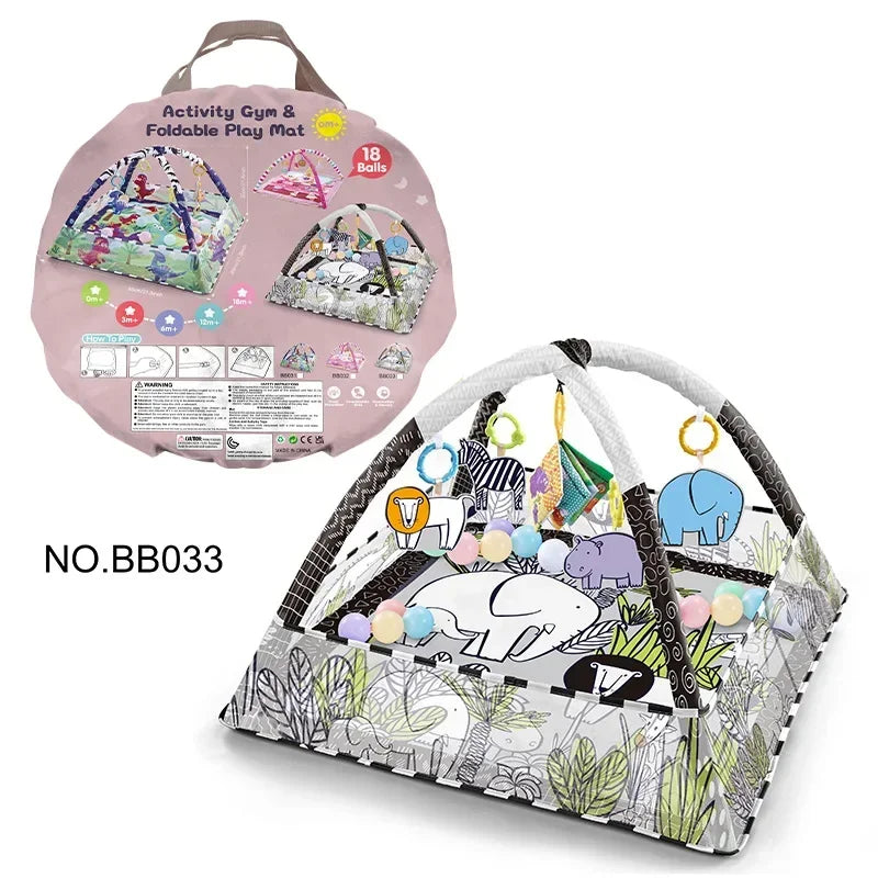 Multifunctional Fitness Frame For Children Educational Mat Crawling Blanket Infant Play Rug Kids Activity Mat Gym Baby Toys Gift