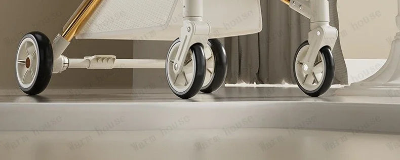 Lightweight High-view Baby Stroller Seat Can Be Rotated,Backrest Can Be Adjusted,Push Rod Can Be Adjusted Portable Baby Stroller