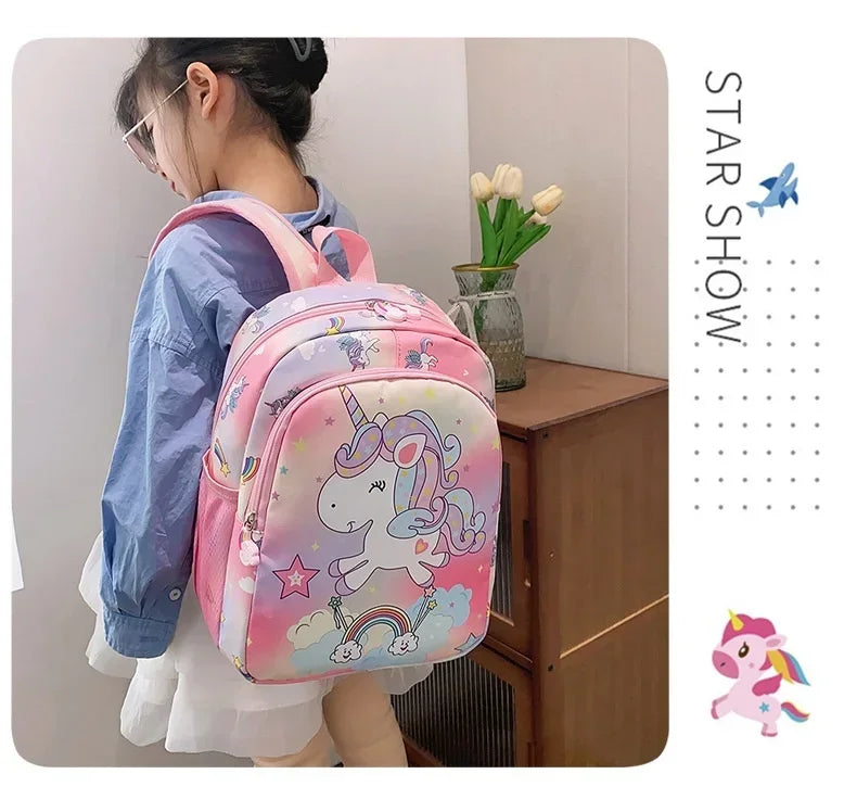 Kindergarten Students Schoolbag Cartoon Cute Unicorn Girl Backpack Fashion Foreign Trade Large Capacity Backpack