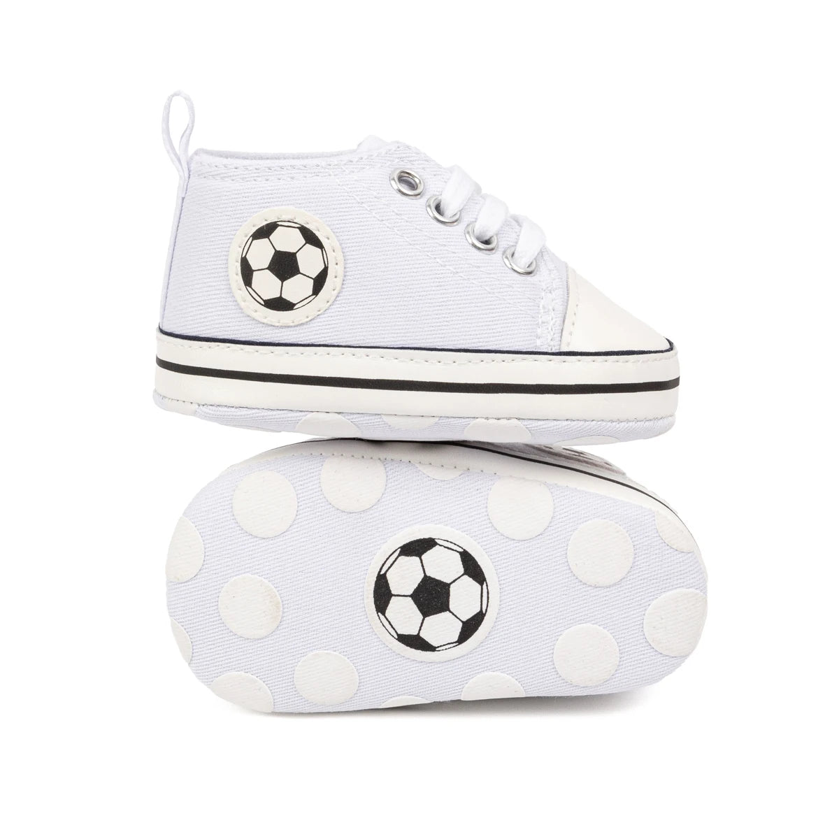 High Tops Baby Soccer First Walkers Classic Canvas Casual Sneakers Cotton Soft Anti-slip Sole Fashion Versatile Sports Style