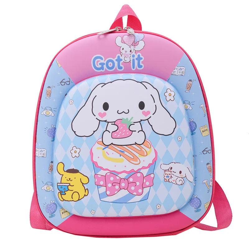 New children backpack kindergarten boys and girls cartoon animation hard shell small schoolbag small class backpack
