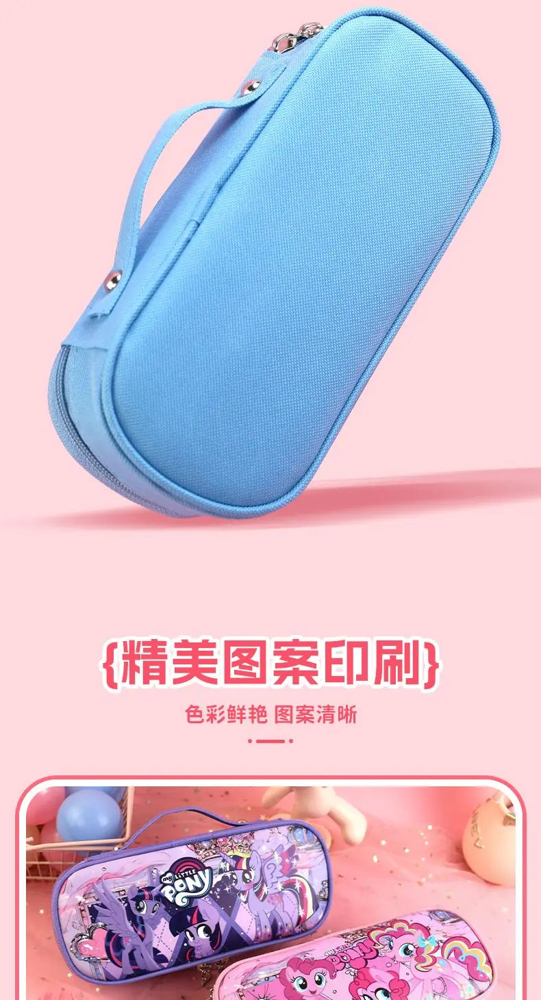 My Little Pony Twilight Sparkle Pinkie Pie Rainbow Dash Cartoon Cute Large Capacity Portable Stationery Box Password Pencil Box