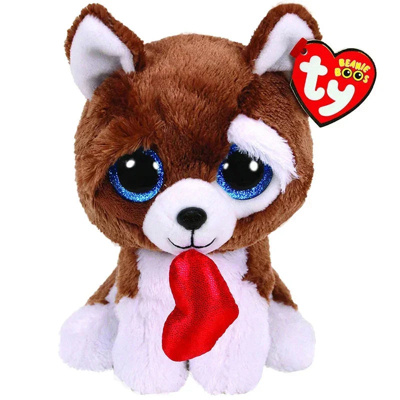 Ty Beanie Big Eyes Plush Animal Toy Unicorn Dolls Penguin Dog Owl Giraffe Ladybug Kangaroo Koala Cat Kids Christmas Gift 15cm