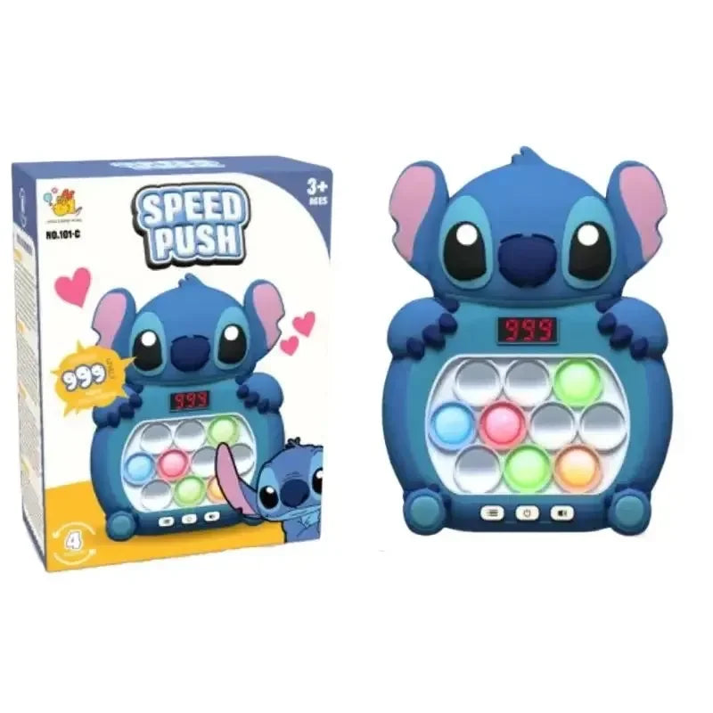 New Kuromi Quick Push Game Pop up Fidget Bubble Electronic Pop it Pro Game Light Stress Relief Toy Adult and Children's Gift Box