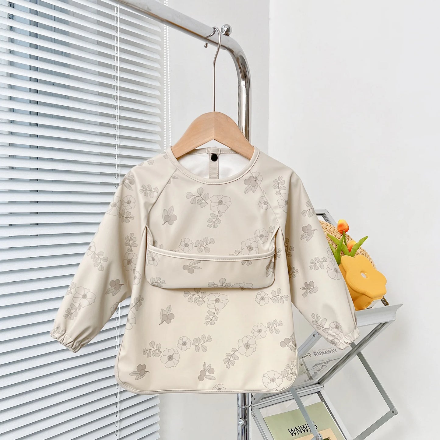 Cute Baby Bibs Toddler Baberos Bavoir Waterproof Long Sleeve Apron Cartoon Animals Children Feeding Smock Bib Baby Stuff 0-5Y