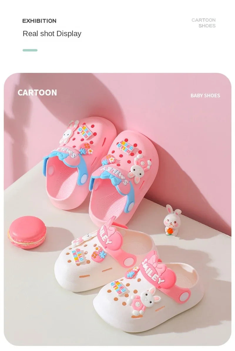 Slippers Baby Shoe Sandals Mules Breathable Boys Girls Sandals with Soft Sole for Indoor Outdoor Activities and Anti-Slip Design