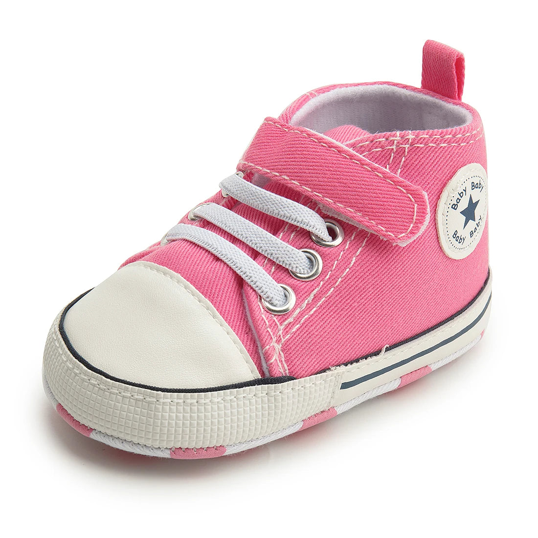 High Tops Baby Soccer First Walkers Classic Canvas Casual Sneakers Cotton Soft Anti-slip Sole Fashion Versatile Sports Style