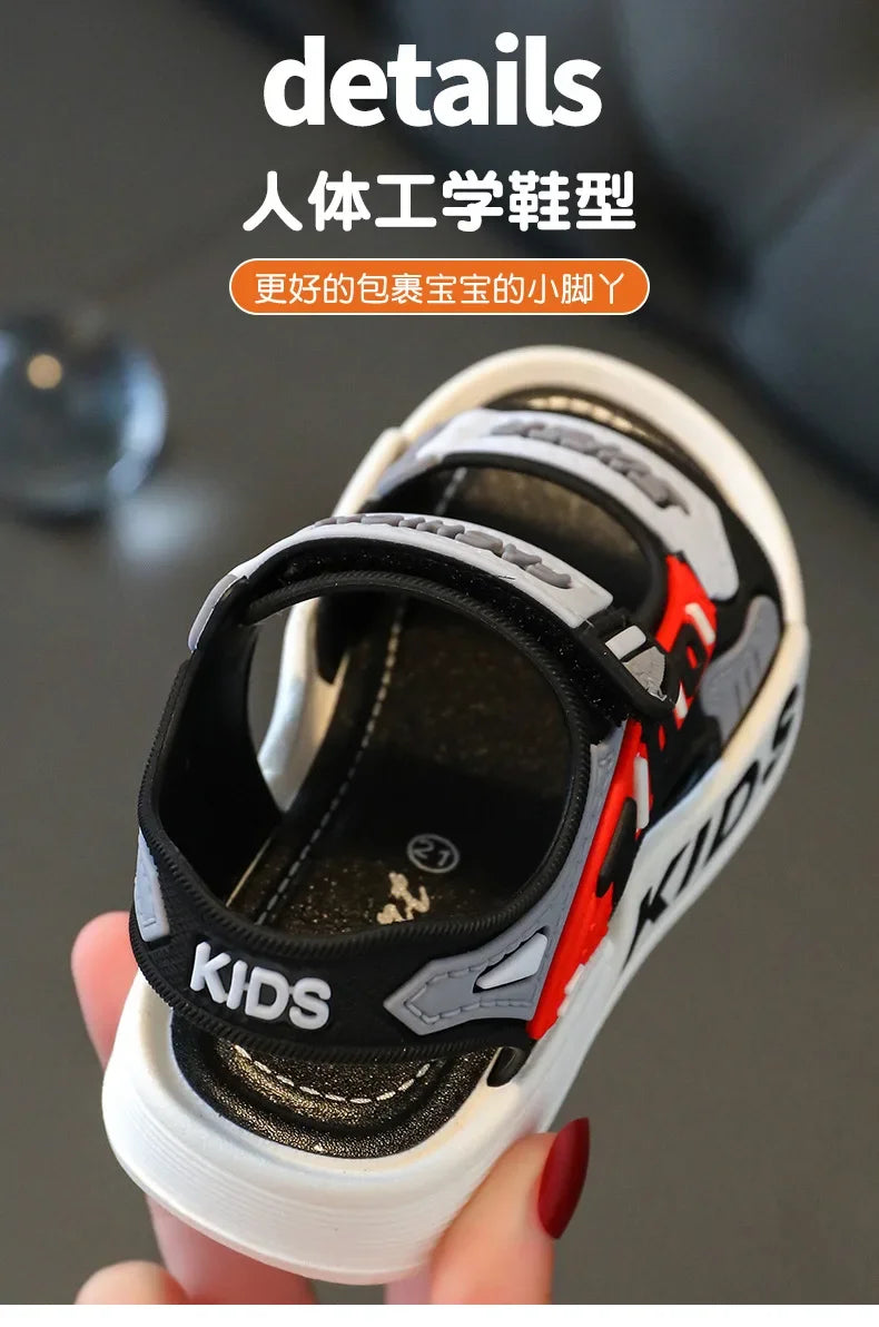 sandalias Boy Fashion Child Sandals Summer Children's Sneakers Anti Slip Soft Sole Casual Beach Shoes Kid Shoes zapatos niña