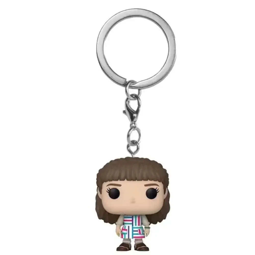 LLavero de bolsillo de Stranger Things, figuras de acción de Dustin Eleven, Freddy, Steve, Robin, Barb, Juguetes