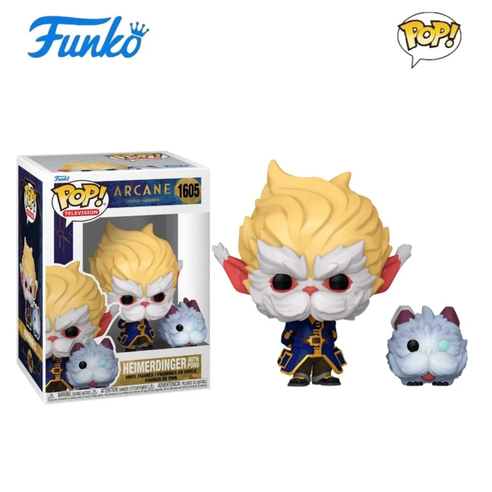 Funko POP League of Legends: Battle of Two Cities, Jinx, Weix, Caitlin, Victor's Handmade Desktop Ornament, Birthday Gift