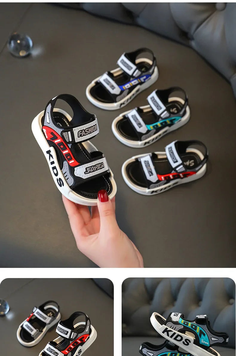sandalias Boy Fashion Child Sandals Summer Children's Sneakers Anti Slip Soft Sole Casual Beach Shoes Kid Shoes zapatos niña