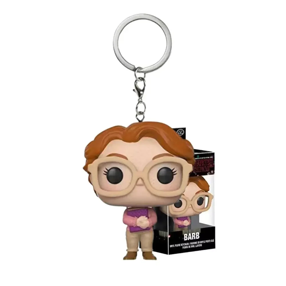 LLavero de bolsillo de Stranger Things, figuras de acción de Dustin Eleven, Freddy, Steve, Robin, Barb, Juguetes