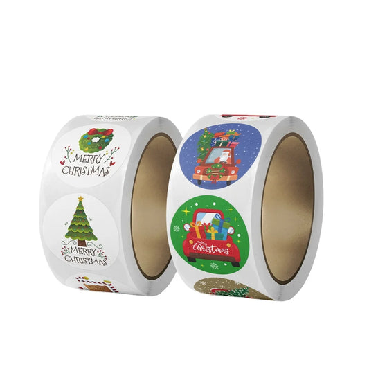 BOPP Packing Tape Halloween & Christmas Heat-Resistant Rubber Material Strong Adhesion 1 Roll Gift & Decoration