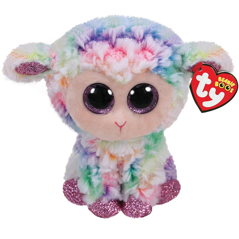 Ty Beanie Big Eyes Plush Animal Toy Unicorn Dolls Penguin Dog Owl Giraffe Ladybug Kangaroo Koala Cat Kids Christmas Gift 15cm