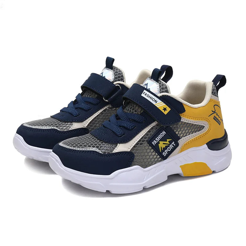 Single Net Children's Shoes Boys Sneakers Summer Breathable Non-slip Surface Girls Casual Tennis Sports Running Outdoor Shoes