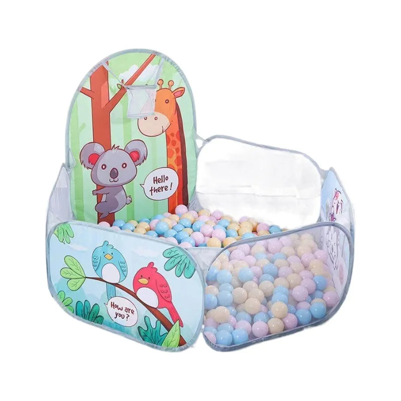 1.2M Portable Baby Pools Ball Pit Dry Pool Balls Cartoon Children's Pool Balls Outdoor Games Kids Playpen Ball Box Baby Pool