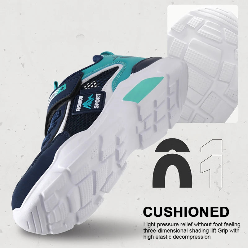 Single Net Children's Shoes Boys Sneakers Summer Breathable Non-slip Surface Girls Casual Tennis Sports Running Outdoor Shoes